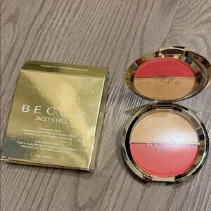 BECCA Jaclyn Hill Blush and Highlighter Duo in Gold and Coral